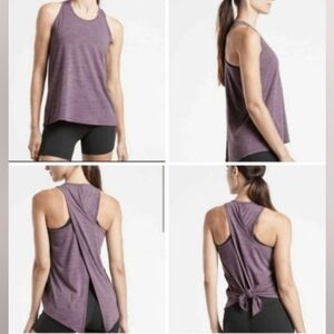 NWOT Purple Athleta Tank Cross Back Sz XS